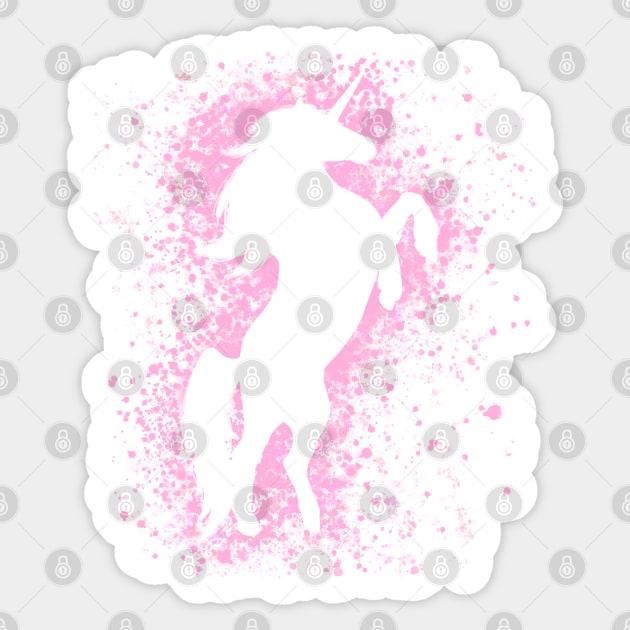 Magical Pink Unicorn Sticker by Lady Lilac